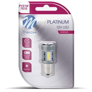 M-Tech CANBUS PY21W BAU15s 12LED, narancssárga, 1 db kép