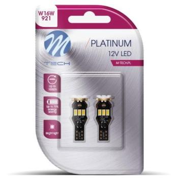M-Tech CANBUS W16W W2.1x9.5d 9LED, fehér, 2 db kép