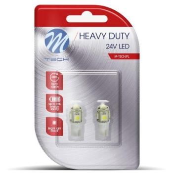 M-Tech HEAVY DUTY W5W W2.1x9.5d 5LED, fehér, 2 db kép