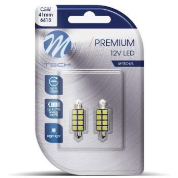 M-Tech PREMIUM C5W 41mm 8LED, fehér, 2 db kép