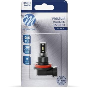 M-Tech PREMIUM H8/H11 6LED 3W, fehér, 1db kép