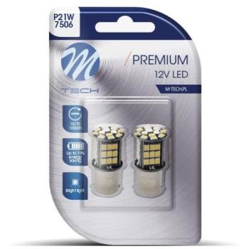 M-Tech PREMIUM P21W BA15s 48LED, fehér, 2 db kép
