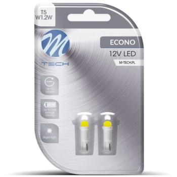 M-Tech W1.2W W2x4.6d 1LED fehér, 2 darab kép