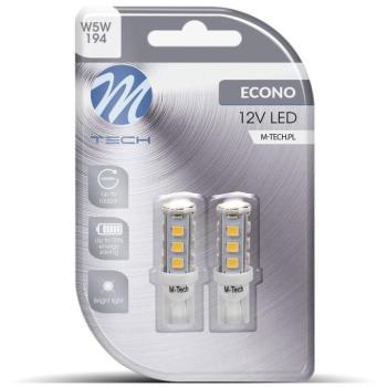M-Tech W5W W2.1x9.5d 16LED, fehér, 2 db kép