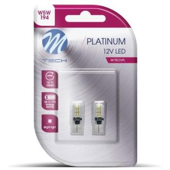 M-Tech W5W W2.1x9.5d 20LED, fehér, 2 db kép