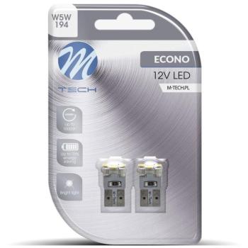 M-Tech W5W W2.1x9.5d 4LED, fehér, 2db, LB069W kép