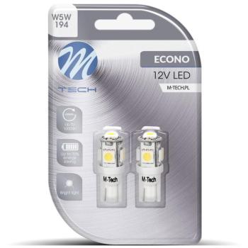 M-Tech W5W W2.1x9.5d 5LED fehér, 2db, LB054W kép