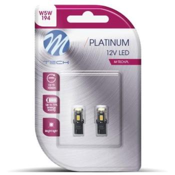 M-Tech W5W W2.1x9.5d 6LED, fehér, 2 db kép