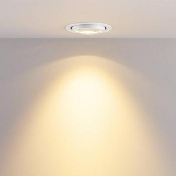 MAG MINI LED beépíthető mennyezeti lámpa, fehér, Ø 10 cm, CCT 18 V kép
