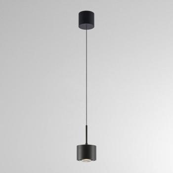 MAG MINI LED lógó világítás, fekete, Ø 9 cm, CCT, dimmelhető fényerő, fém kép