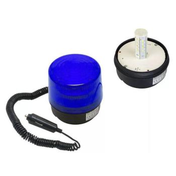 Mágneses LED optikai jelzőkészülék – 12V, kék