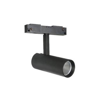 Mágneses sínes LED lámpa, track light MAGNA-S1 20W 1600lm 3000K (meleg fehér) 24° Φ60x140mm 48V fekete 2102140 VITO kép
