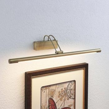Mailine LED képlámpa kapcsolóval, régi sárgaréz kép