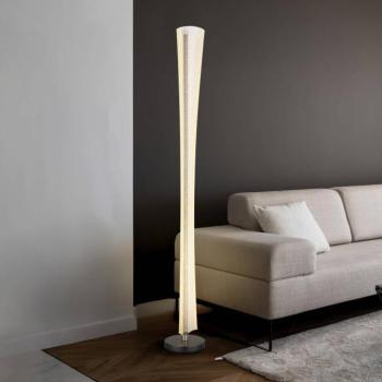 Malinda LED álló lámpa, átlátszó/antracit, 155 cm magas, CCT kép