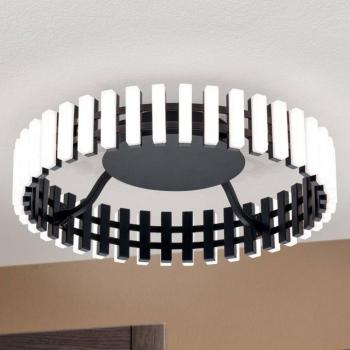 Mansion LED mennyezeti lámpa, fekete-fehér Ø 43 cm kép