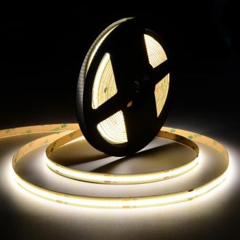 MARATHON COB LED szalag , áramgenerátoros IC-vel , 24 Volt DC , 7.5W/m , 480 led/m , 8mm , >90Ra , természetes fehér , LEDISSIMO kép