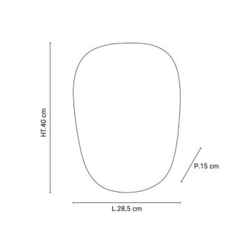 MARKET SET Screen 70-es évek stílusú fali lámpa, 40 cm magas, curry színű, kép