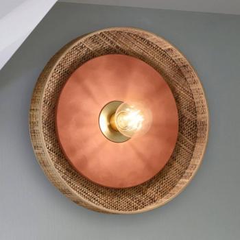 MARKET SET Portinatx fali világítás terrakotta, Ø40cm kép