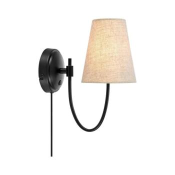 Markslöjd 108907 - Fali lámpa AMAR 1xE14/40W/230V bézs/fekete 108907 kép