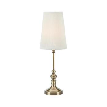 Markslöjd 108969 - Asztali lámpa NOBLE 1xE14/40W/230V 56 cm fehér/sárgaréz 108969 kép