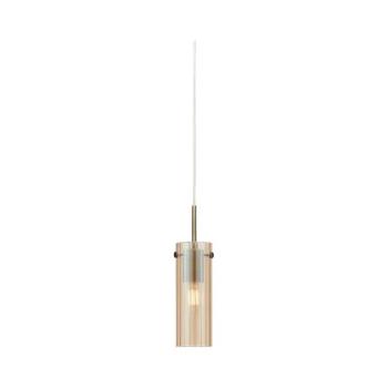Markslöjd 109015 - Kábeles függőlámpa TIBIA 1xE14/40W/230V füstös bézs/sárgaréz 109015