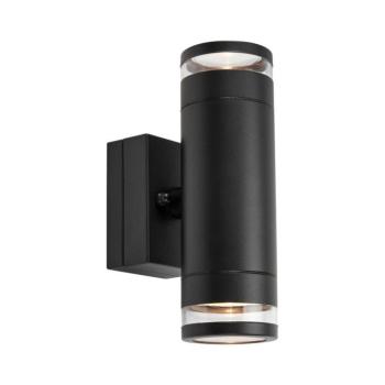 Markslöjd 109104 - Dimmelhető kültéri fali lámpatest LUNO 2xLED/4,9W/230V IP65 fekete 109104 kép