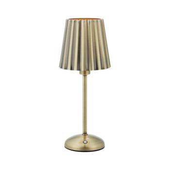 Markslöjd 109127 - CELIA LED dimmelhető tölthető asztali lámpa 1xE14/2W/2000 mAh sárgaréz 109127 kép