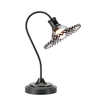 Markslöjd 109151 - Asztali lámpa NOVIA 1xE27/60W/230V fekete/füstszürke 109151 kép