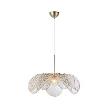 Markslöjd 109170 - STYRKA függőlámpa kábellel 1xE27/40W/230V, Ø 75 cm, bézs 109170 kép