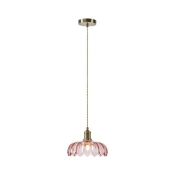 Markslöjd 109178 - KURAGE kábeles függőlámpa 1xE27/40W/230V sárgaréz/füstös rózsaszín 109178 kép