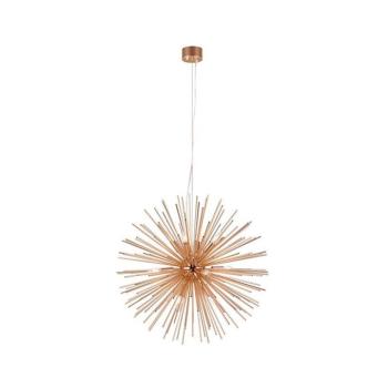 Markslöjd 107752 - Csillár zsinóron SOLEIL 12xE14/20W/260V Rózsaarany 107752 kép