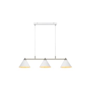 Markslöjd 108075 - Csillár zsinóron KLINT 3xE14/40W/230V fehér 108075 kép