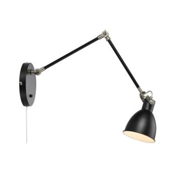 House fekete fali lámpa, kar hossza 84,5 cm - Markslöjd