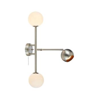 Markslöjd 108256 - Fali lámpa BESIDE 2xG9/20W/230V + 1xGU10/7W/230V króm 108256 kép