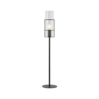 Markslöjd 108556 - Asztali lámpa TUBO 1xE14/40W/230V 65 cm fekete/átlátszó 108556 kép