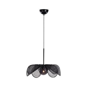 Markslöjd 108660 - Csillár zsinóron STYRKA 1xE27/40W/230V átm. 63 cm fekete 108660 kép