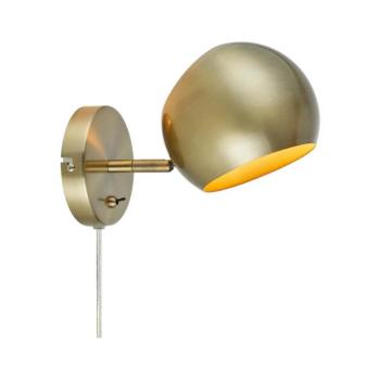 Markslöjd 108754 - Fali lámpa EDGAR 1xE14/40W/230V arany 108754 kép