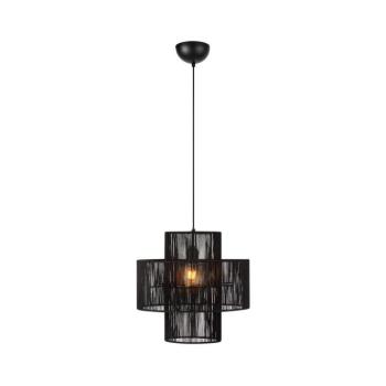 Markslöjd 108766 - Csillár zsinóron SOGA 1xE27/40W/230V fekete 108766 kép
