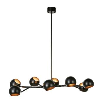 Markslöjd 108852 - Csillár rúdon EDGAR 8xE14/40W/230V fekete 108852 kép
