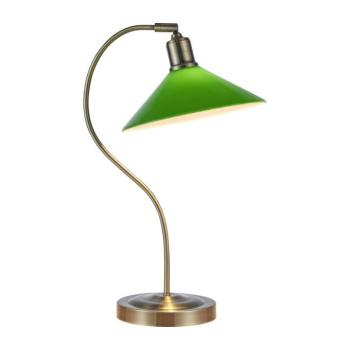Markslöjd 108864 - Asztali lámpa VELA 1xE27/40W/230V réz/zöld 108864 kép