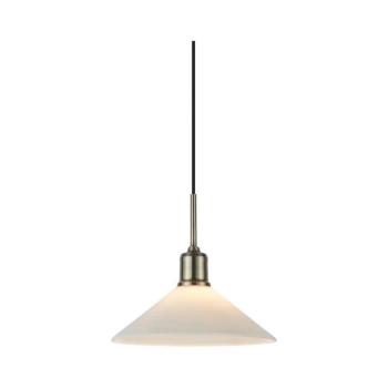 Markslöjd 108867 - Csillár zsinóron VELA 1xE27/40W/230V réz/fehér 108867 kép