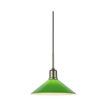 Markslöjd 108868 - Csillár zsinóron VELA 1xE27/40W/230V réz/zöld 108868 kép
