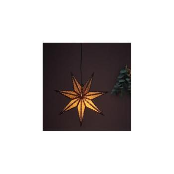 Barna fénydekoráció karácsonyi mintával ø 45 cm Glitter – Markslöjd kép