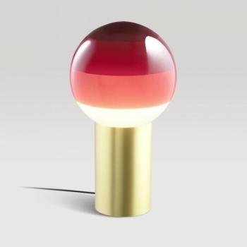 MARSET asztali lámpa Dipping Light, magasság 22 cm, piros/sárgaréz kép
