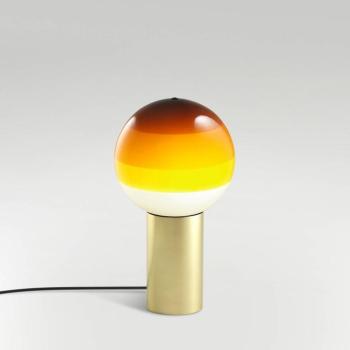 MARSET asztali lámpa Dipping Light S, borostyán/sárgaréz kép