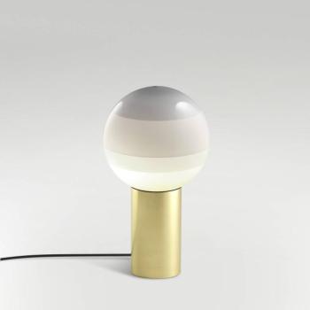MARSET asztali lámpa Dipping Light S, fehér/sárgaréz kép