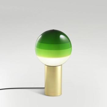 MARSET asztali lámpa Dipping Light S, zöld/sárgaréz kép