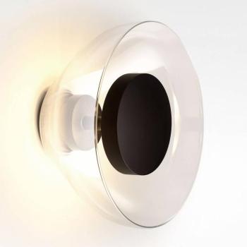 MARSET Aura LED fali világítás, Ø 18 cm, átlátszó kép