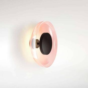 MARSET Aura Plus LED fali lámpa, rézszínű, üveg, Ø 25 cm kép