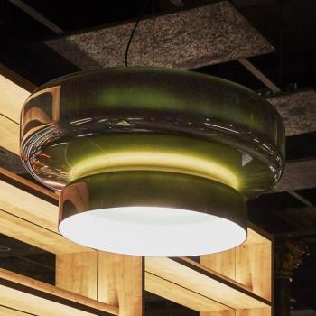 MARSET Bohemia LED függőlámpa, Triac, zöld kép